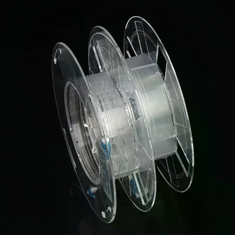 LC-LC Indoor Transparent Fiber Optic Cable, High Speed Data Transfer, Ideal for Network Connections, Durable Jacket, Low Loss