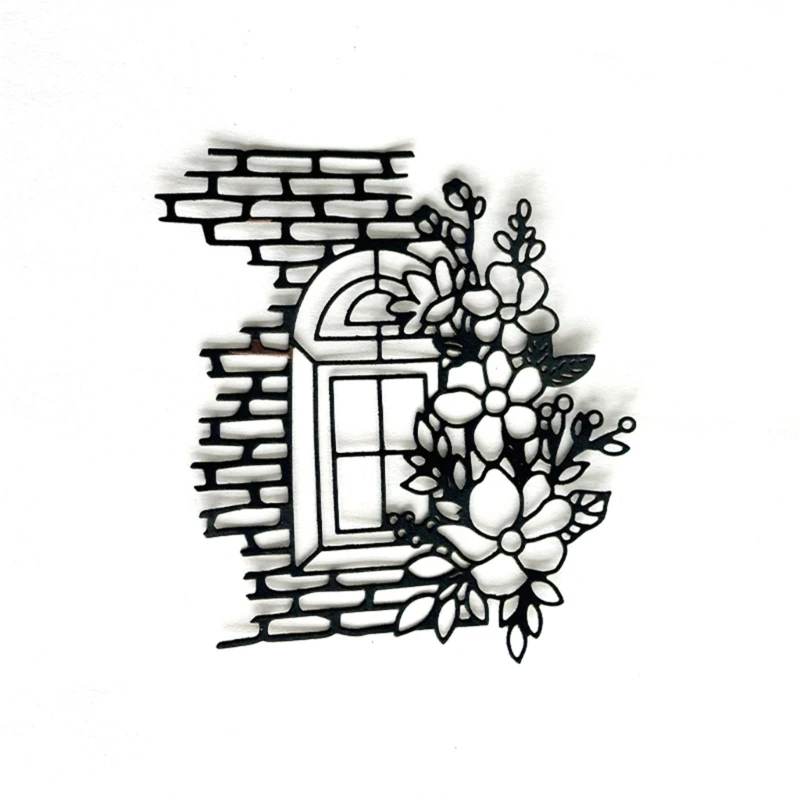 

Window Flower Decorative Die Cut Metal Embossing Stencils for Card Making