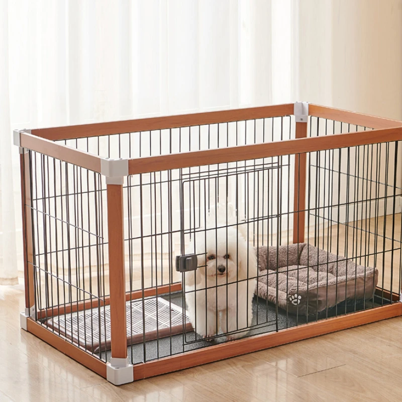 Dog fence bold dog cage indoor living room fence wooden