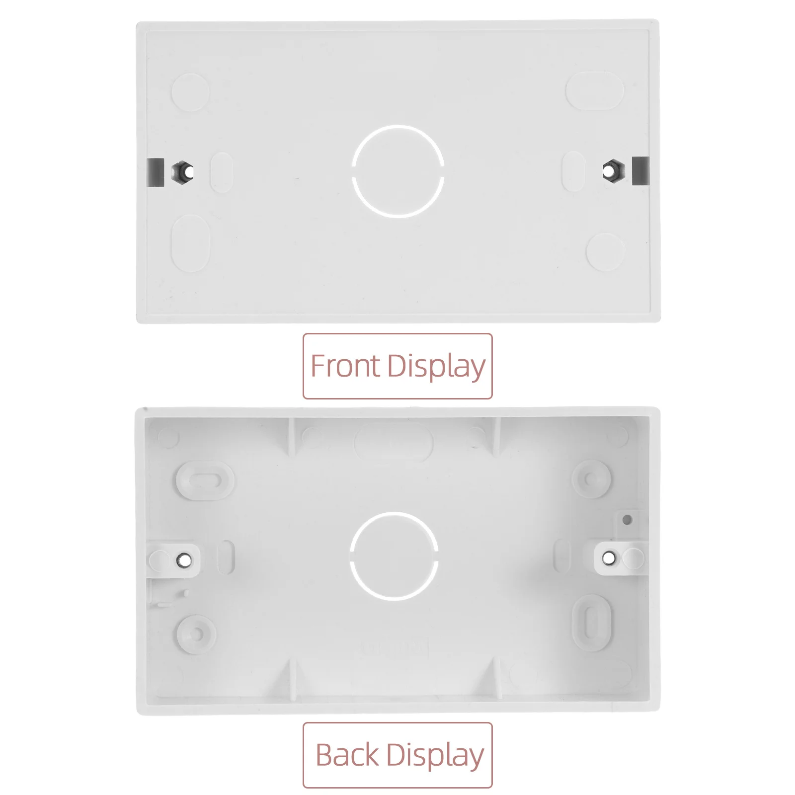 صندوق توصيل كهربائي 146 نوع سهل التركيب، مقبس مفتاح جداري متين للاستخدام التجاري المنزلي #2