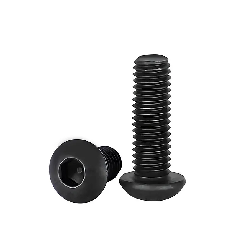 10/20/30/60PCS hexagon head screw M2.5 m3 M4 M5 M6 M8 M10 black knob hexagon socket head screw hexagon socket head screwf