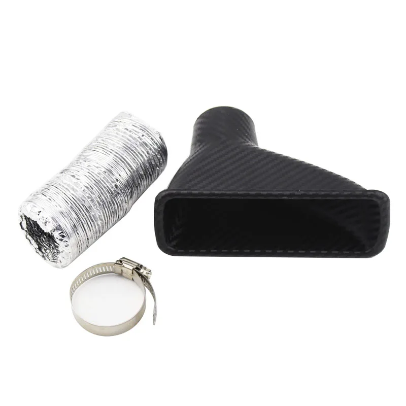 Car modified intake carbon fiber pattern turbine air inlet, general air duct trend brake heat dissipation