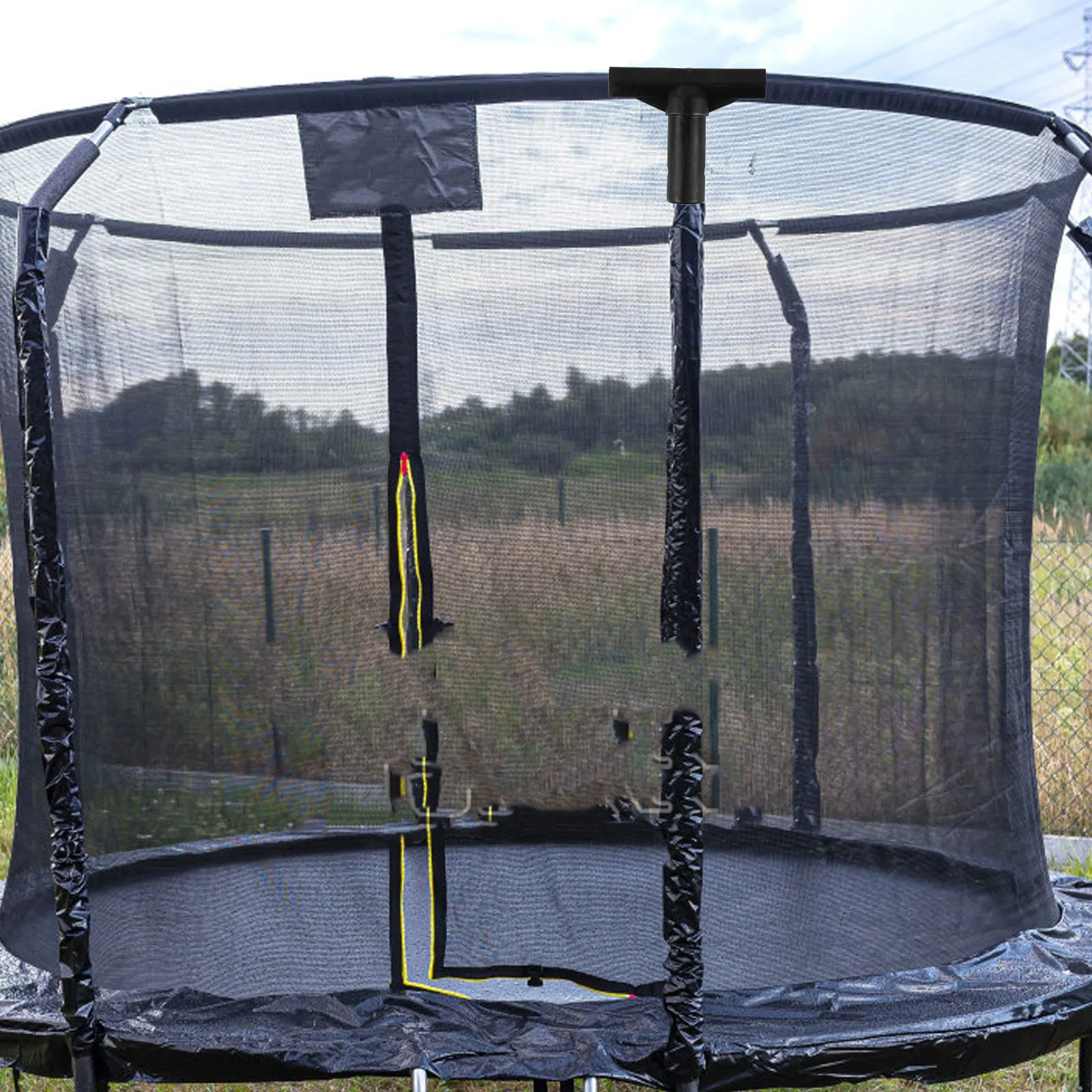 

T-tube Sleeve Trampoline Pole Enclosure Net Connector Bracket Pp Cushion Accessories