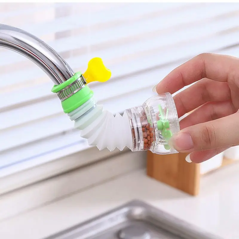 360°Rotating Faucet Nozzle Mini Tap Water Purifier Faucet Water Filter Kitchen Splash-proof Booster Shower Water Filter Tap Head