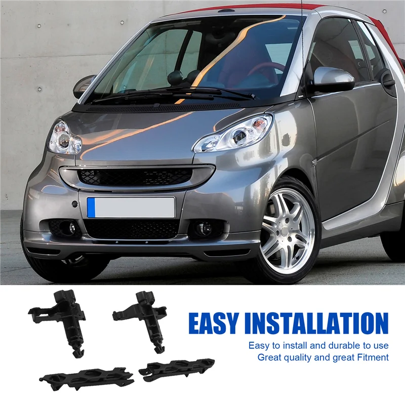 

1Set Automobile Front Hood Bonnet Lower Latch Lock & Lock Release Handle Set For Smart For Fortwo 451 2013-2014