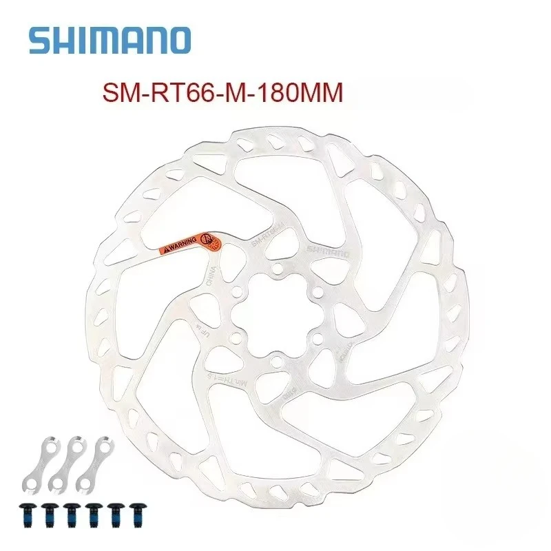 SHIMANO SM-RT66 Disc Brake Rotor High Performance Lightweight High Strength Efficient Heat Dissipation 160/180/203mm