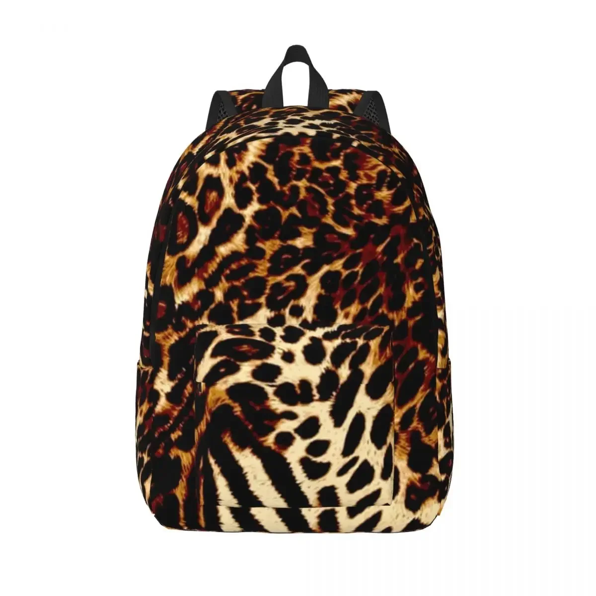 Zaino LEOPARD Fine Art Tiger per scuola materna studente di scuola primaria pelliccia astratta Jungle Book Bags Boy Girl Canvas Daypack