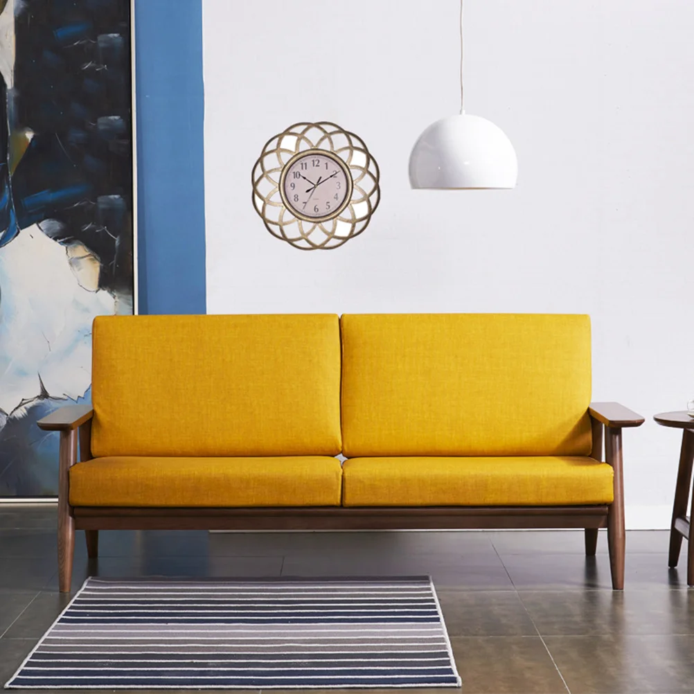 

16 Inch Vintage Wall Clock Hollowed Out Silent Decorative Dial for Living Room Bedroom Kitchen Bar Hotel Garden Modern