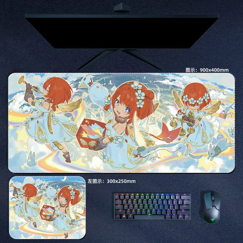Honkai Star Rail Tribios Mouse Pad Anime Cute Large Mousepad Computer Keyboard XXL Padding Pc Gaming Accessories Office Desk Mat