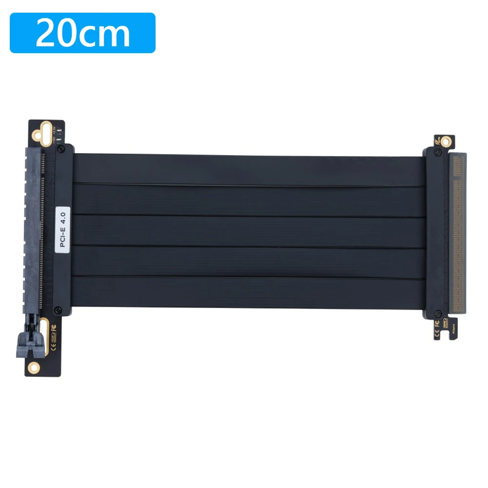 

PCI-E 4.0 Riser Cable PCIe 4.0 X16 High Speed Flexible Extender Card (20cm)