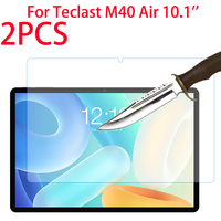 2 Packs Tempered Glass Screen Protector For Teclast M40 Air 10.1 Inches Tablet HD Clear Protective Film Screen Protector Glass