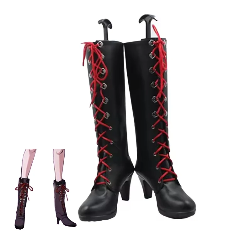 

Anime Junko Enoshima Cosplay Shoes Custom Made High-top lace-up Women boots