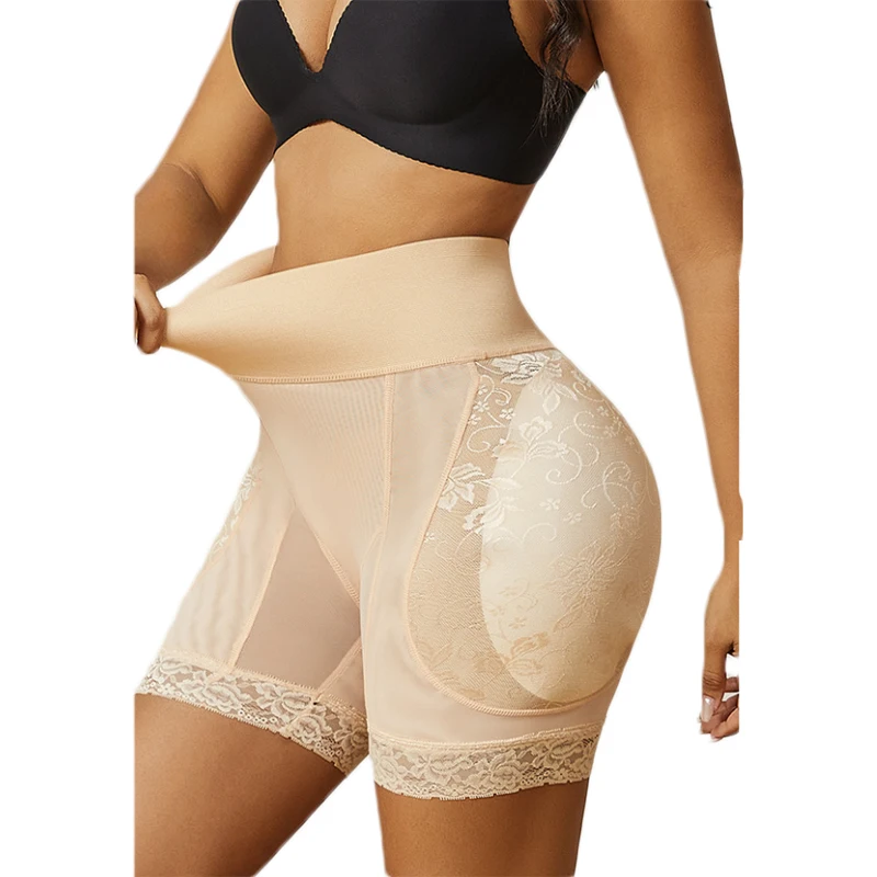 

Бесшовные шорты-утяжки Dimmkof с высокой талией и съемными накладками для увеличения объема бедер