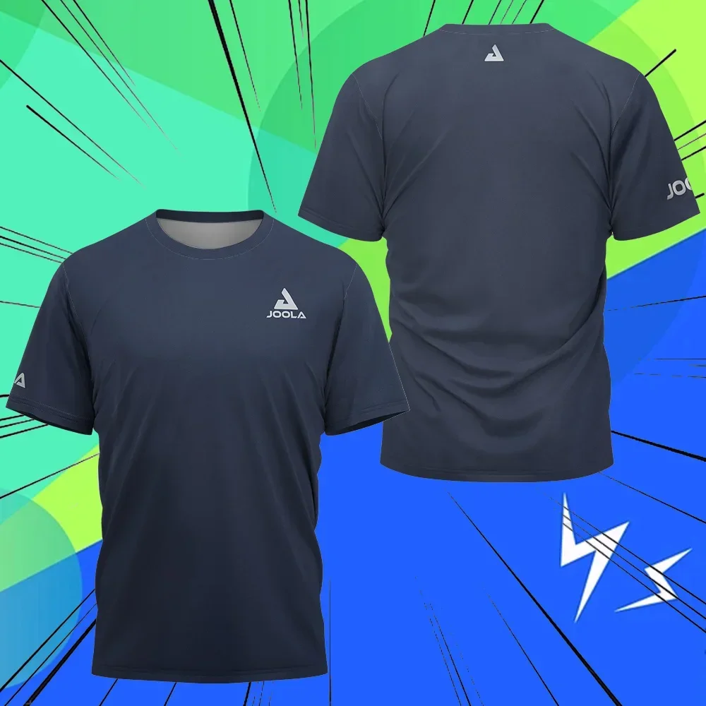 Summer New Table Tennis Wear Men's T-shirt Badminton Tennis Quick Dry Short-sleeved Table Tennis Club Uniform Large Size Top