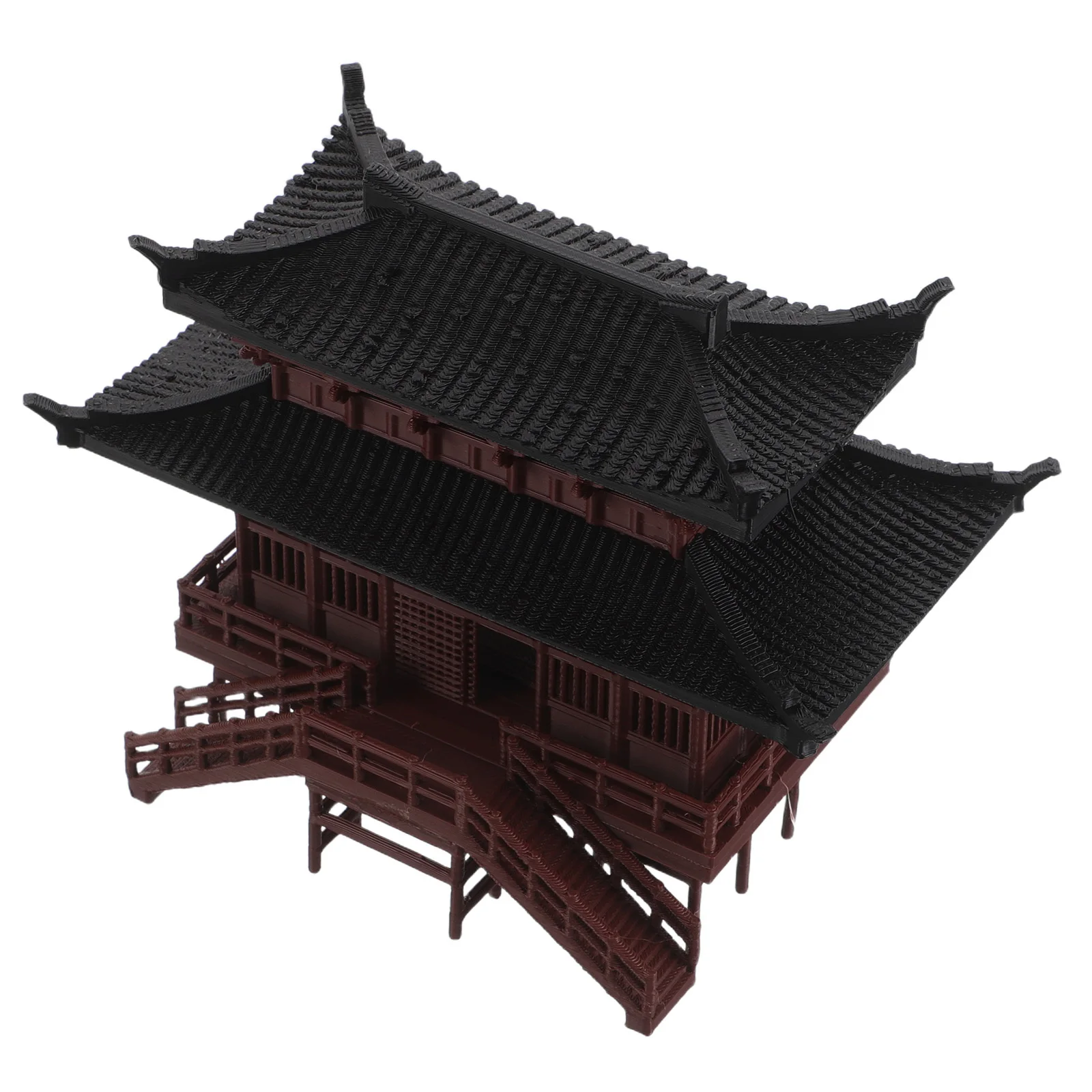 

1pcs Micro Landscape Decor Miniature Pavilion Resin Asian Style Aquarium Ornament For Fish Tank Bonsai Fairy Garden