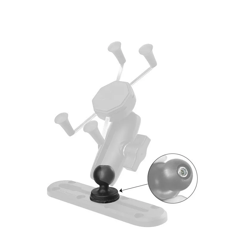 Слайд-рейка для каяка, кронштейн для эхолота, автомобильное центральное управление, многофункциональная фиксированная направляющая, 1 дюйм/1,5 дюйма, Т-образный кронштейн с шаровой головкой