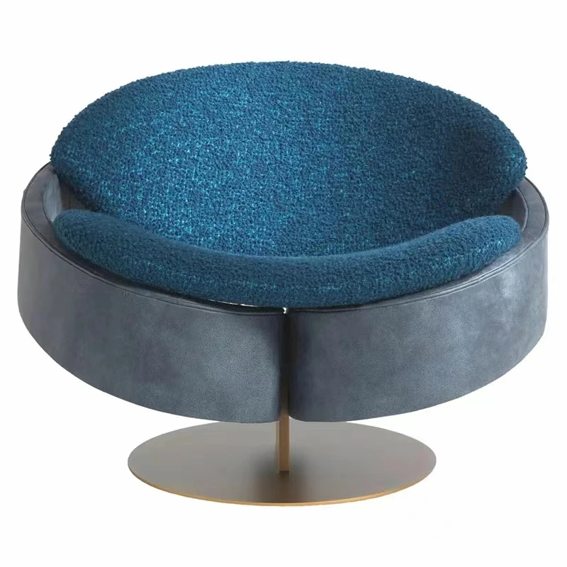

Nordic Modern Light Luxury Reception Negotiation Leisure Round Fabric Chair