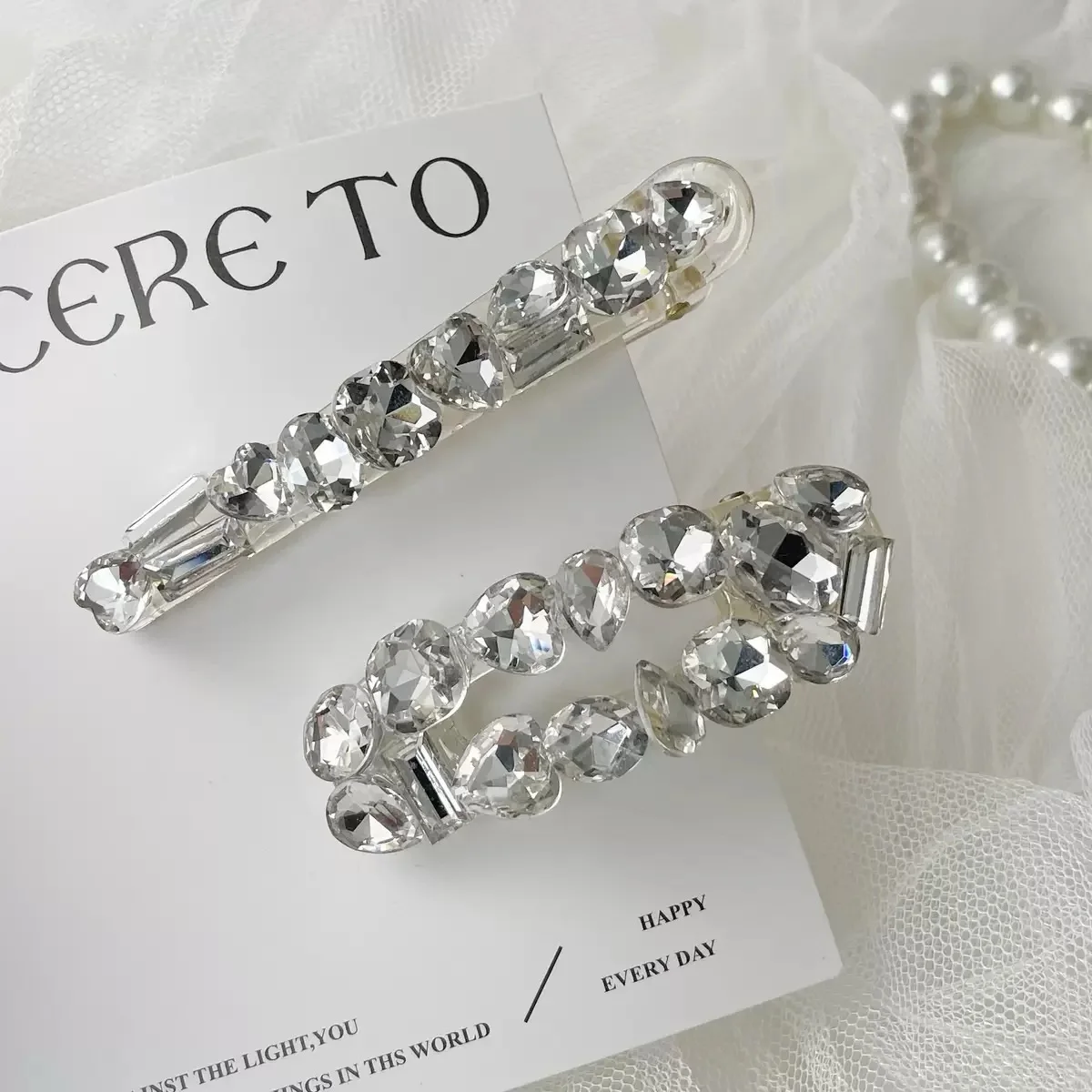 Leichter, luxuriöser, superglänzender Diamant-Haarnadel-Haarschmuck für Frauen – Detail 7