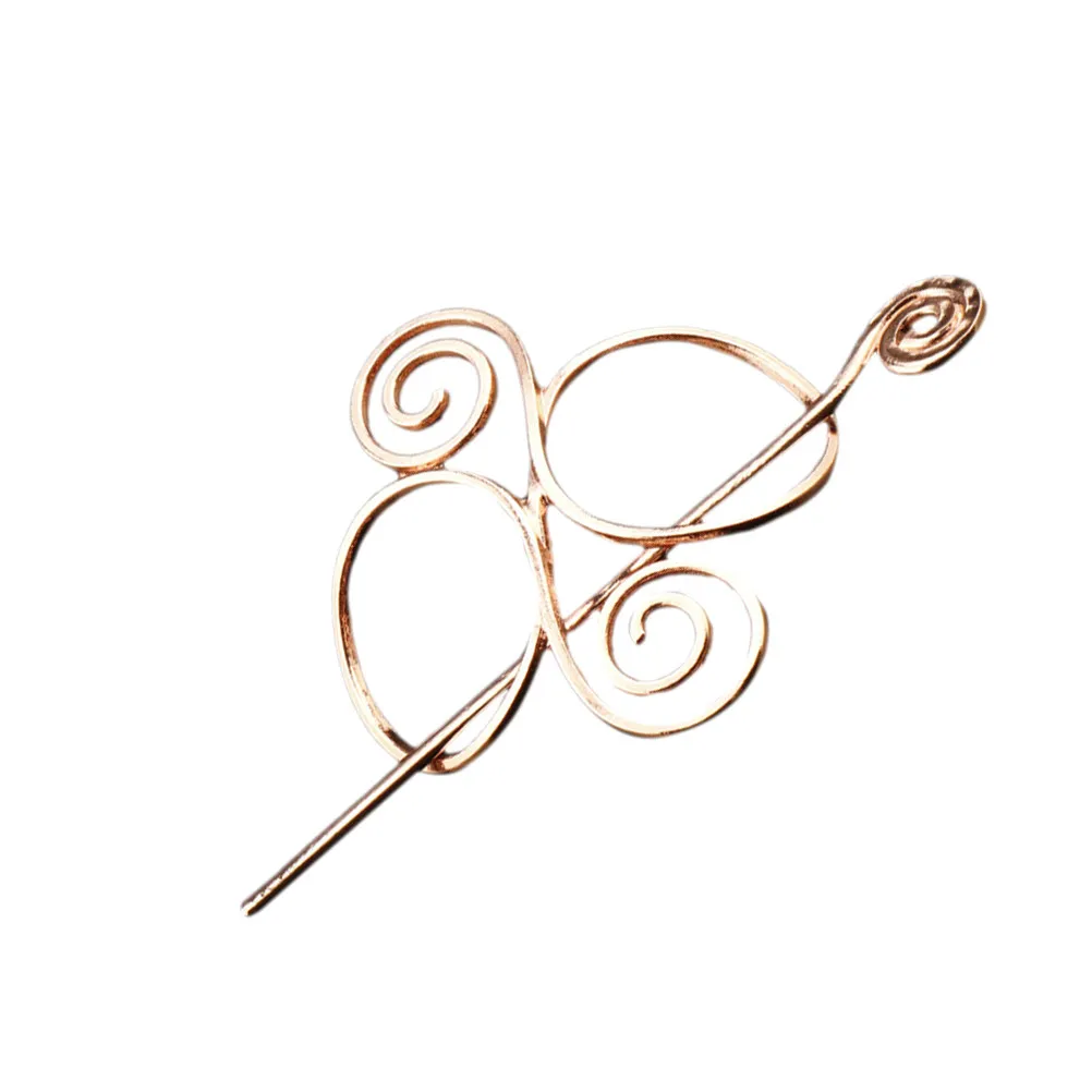 

Винтажные заколки для волос из сплава в стиле викингов, держатели для хвоста, прочные аксессуары для женщин