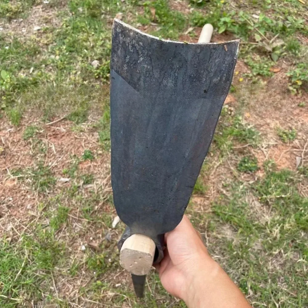 Geschmiedete landwirtschaftliche Hacken aus Manganstahl, Outdoor-Pflughacken, multifunktionale Spitzhacke, Grabhacke, Garten-Handwerkzeuge – Detail 6