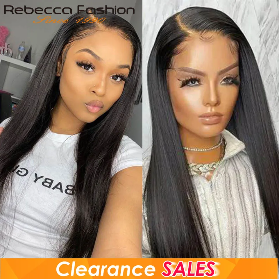 Natural Straight Lace Front Wig 100% Human Hair Straight Lace Wigs Side Part 13X6X1 Straight Lace Front Wigs For Women On Sales