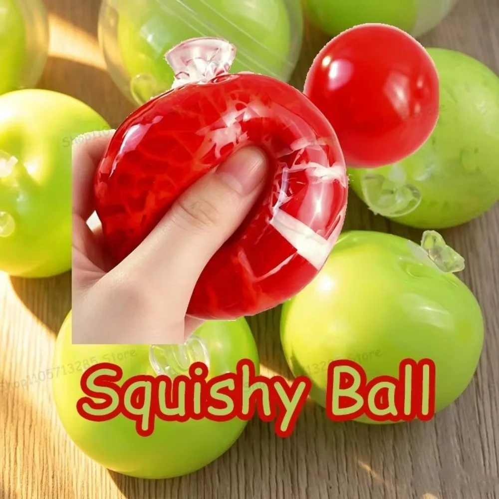 Slow Rebound Fruit Slush Squishy Handmade Craft Crunchy Sound Crispy Skin Ball Soft Texture Sensory Sensory Cracking Squishy