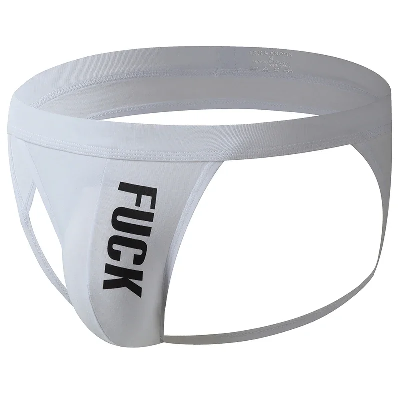 Men's Cotton G-String Thongs Low Waist Jockstrap Underwear Breathable Comfortable Male Panties