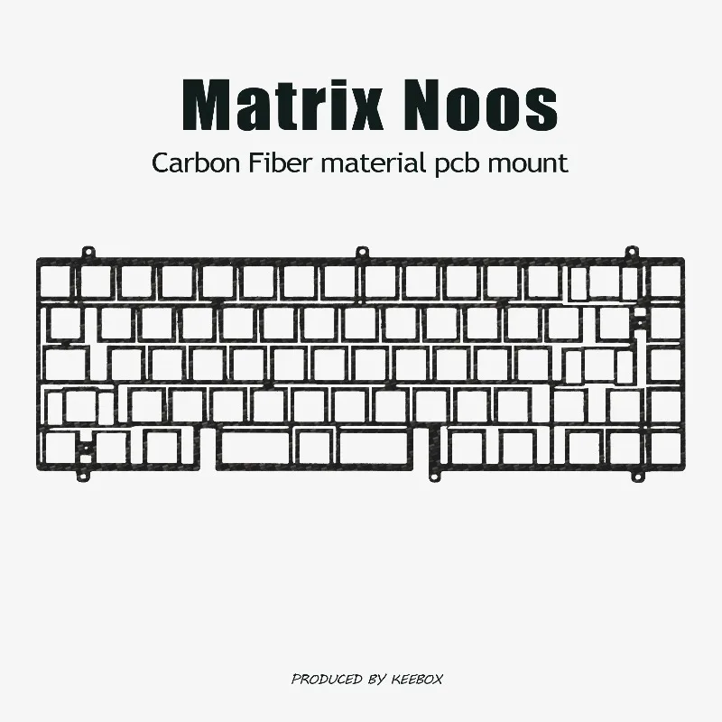 

Matrix Noos 65 Mechanical Keyboard Accessories Positioning Plate PC ALU PP Carbon Fiber Customized 104 Key Positioning Board