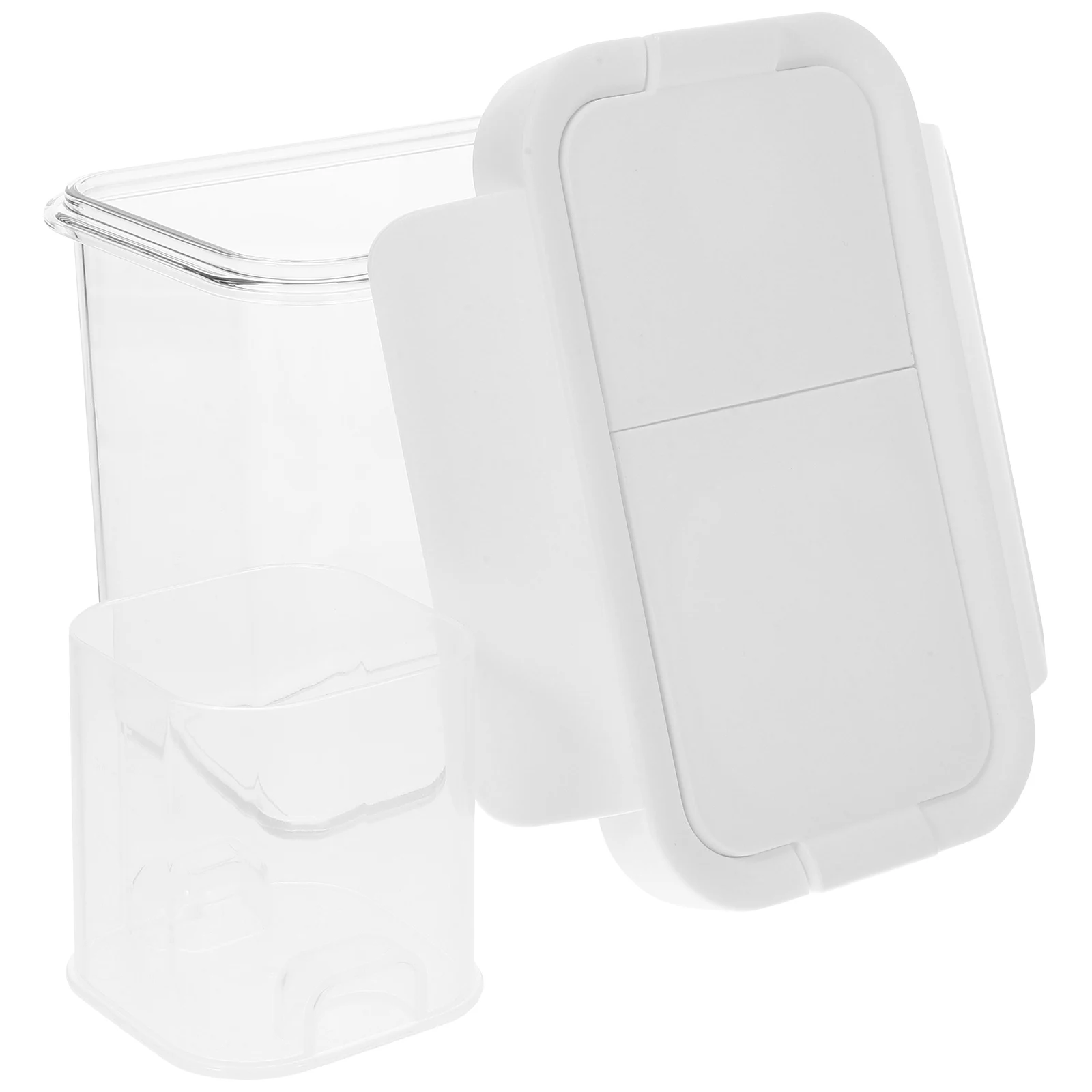 

Food Containers Sealed Can Kitchen Canisters Storage Jars Tea Heating Reusable Plastic Airtight Transparent for