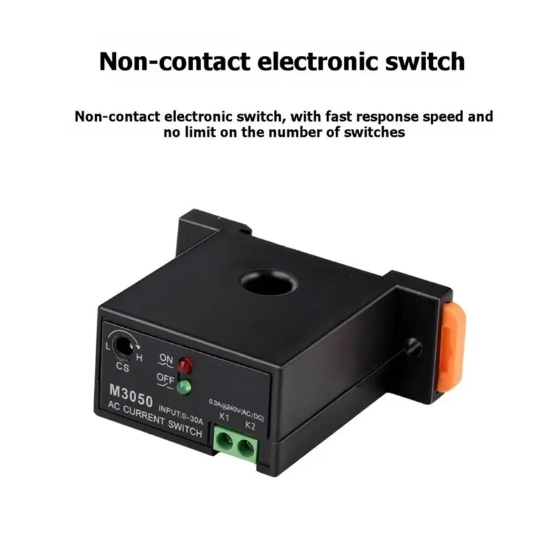 AAAEL-Current Sensing Switch AC Current Sensing Switch 0.2A-30A Induction Relay For Overcurrent Protection Monitoring