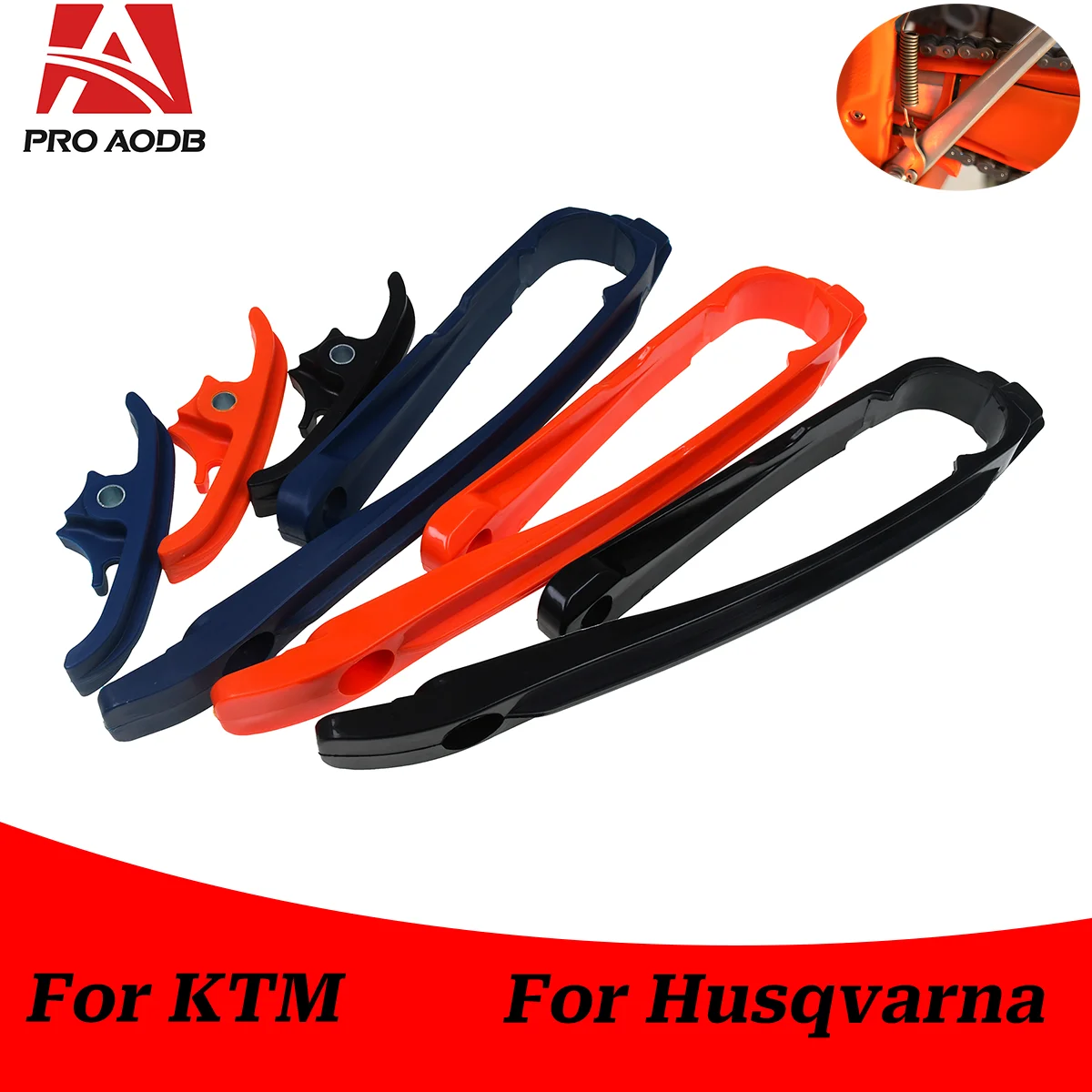 Motorcycle Swingarm Chain Slider Kit Brake Hose Clamp For KTM SXF250 SX250 SX150 XCF250 XC250 XC300 SXF350 XCF350 SXF450 XCF450