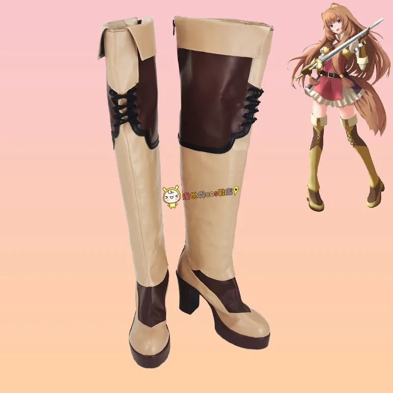 

The Rising of the Shield Hero Raphtalia Cosplay Shoes Boots Customized High Heel Shoes