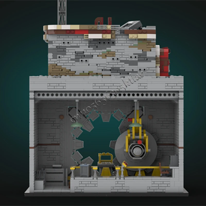 2837 PCS City Street Scene Shelter gate MOC Personalizza Modello di blocco modulare Semplice mattone Bambini Regalo giocattolo di Natale fai da te