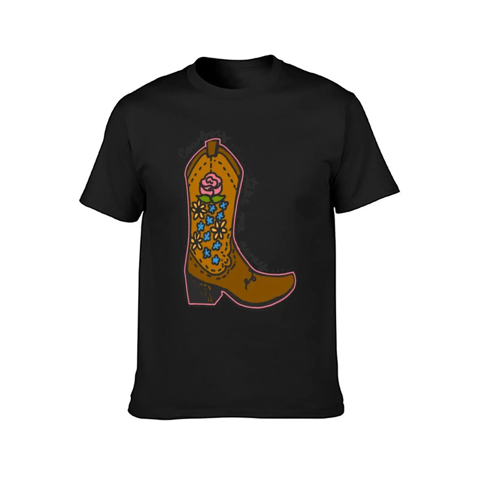 Chicks Cowboy Boot Quote T-Shirt blacks funnys quick drying vintage slim fit t shirts for men