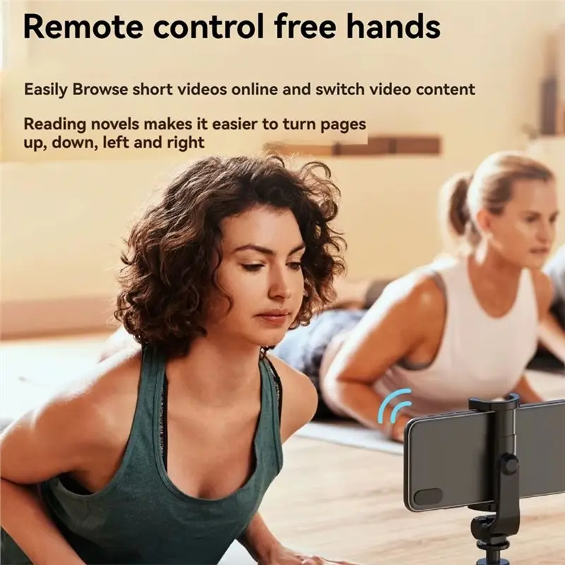 ABKN Bluetooth for TikTok Remote Control Ring Flipping Selfie Fingertip Gadget Give Likes for iOS Android Harmonyos (Pink)