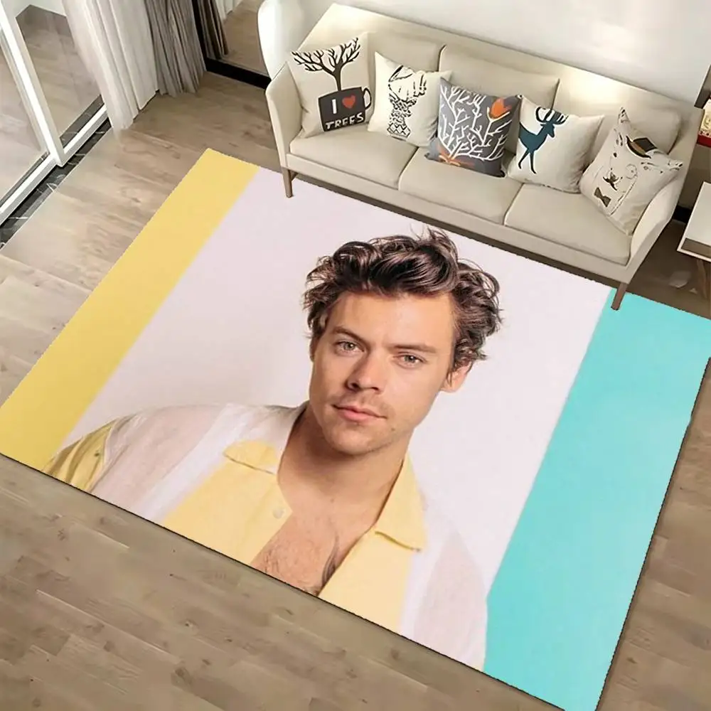 Singer H-Harry Styles Floor Mat Rugs Soft Bedroom Floor Anti-skid Household Carpets