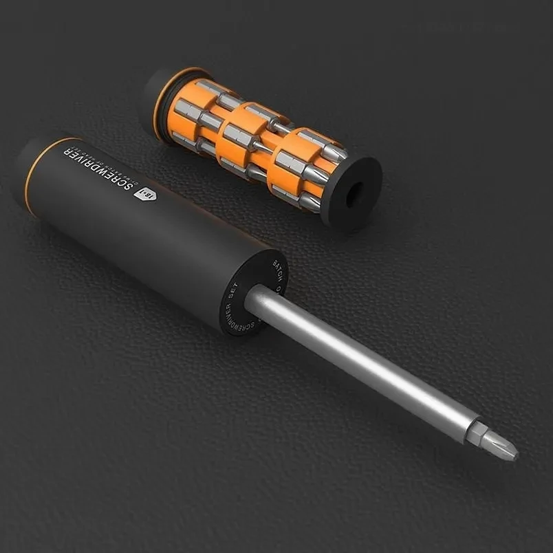 Xiaomi JIUXUN 18 In 1 Screwdriver Set Black Suit 18 Fine Batche Wheel Storage Home Repair Screwdriver Multi-purpose Screwdrivers