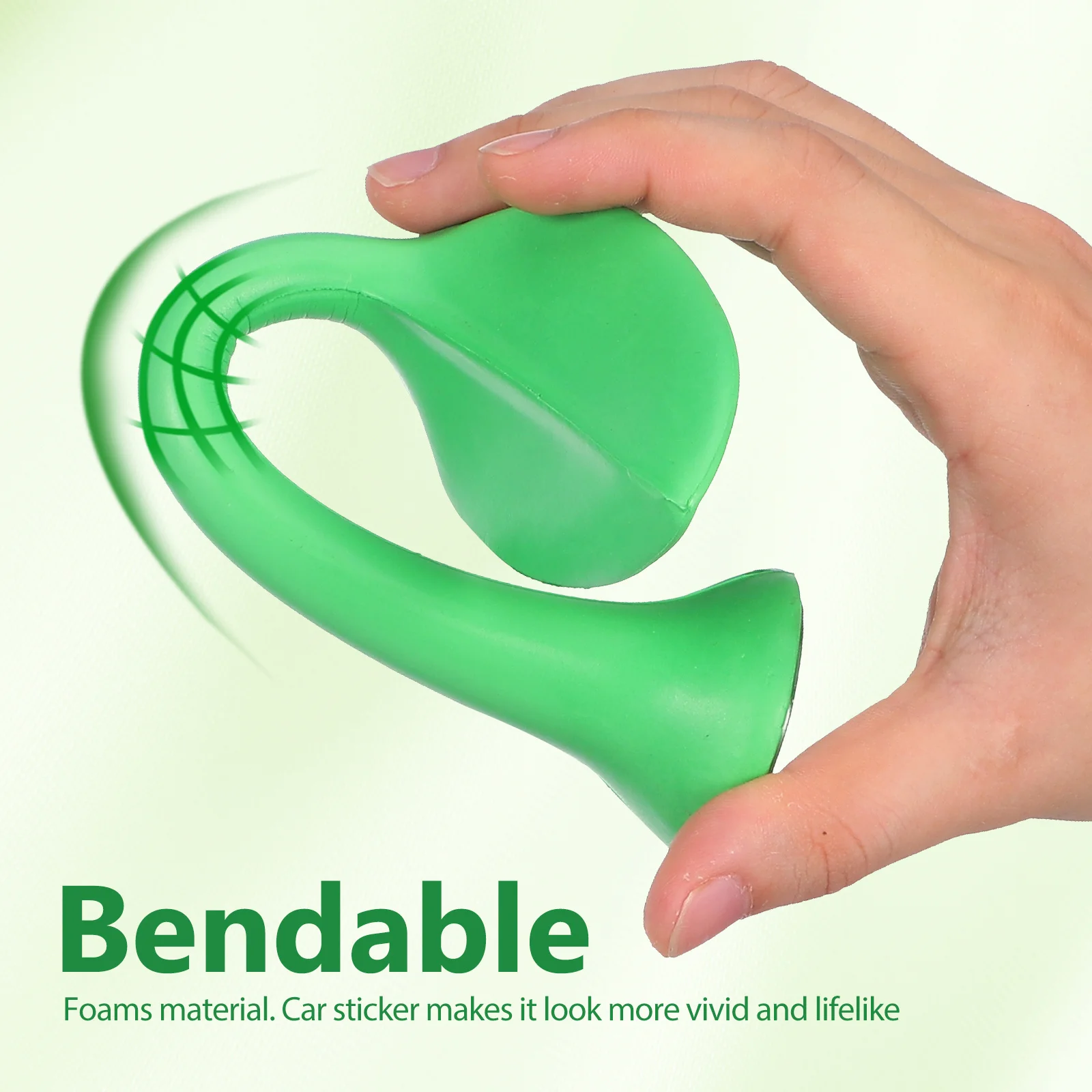 3 قطعة سقف الديكور تنبت ملصق ثلاثية الأبعاد سيارة واقعية ملصق مائي للخارج مضحك اكسسوارات السيارات ملصقات المصد الخارجي #2