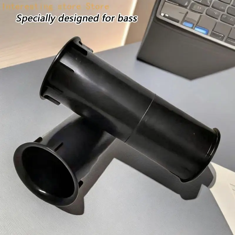 2 Stück Kunststoff-Bassrohr mit verlängerter Länge Subwoofer-Anschlussrohr Niederfrequenzverbesserung Haltbarkeit – Detail 3