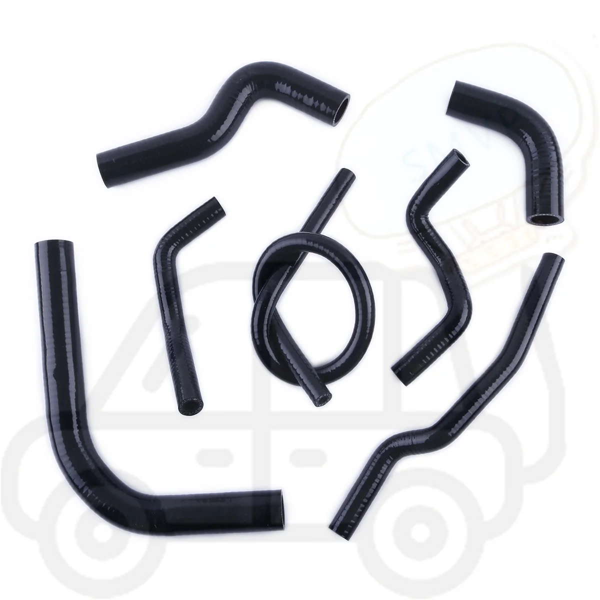 

7PCS 3PLY For 1986-1995 Suzuki Samurai 1.3L 1987 1988 1989 1990 1991 1992 1993 1994 Silicone Radiator Coolant Heater Hose Kit