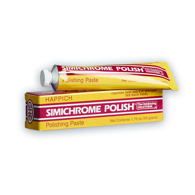 Pâte à polir Simichrome 50g, pâte à polir métallique allemande, finition miroir brillante pour l'or, l'argent, le laiton, le chrome, l'acier inoxydable, les bijoux