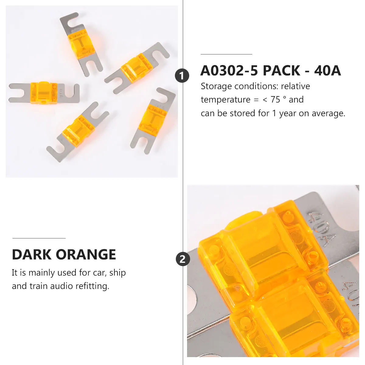 5Pcs Mini Anl Fuse …