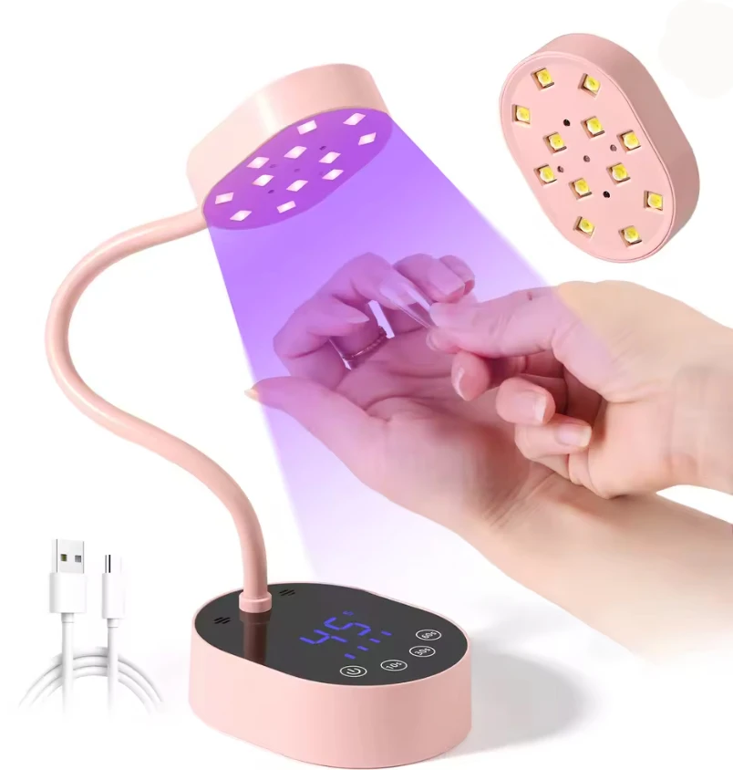 12 LEDS Nail Lamp Rechargeable 36W Nail Dryer with 3 Timer Settings Professional UV Light with LCD Touch Screen