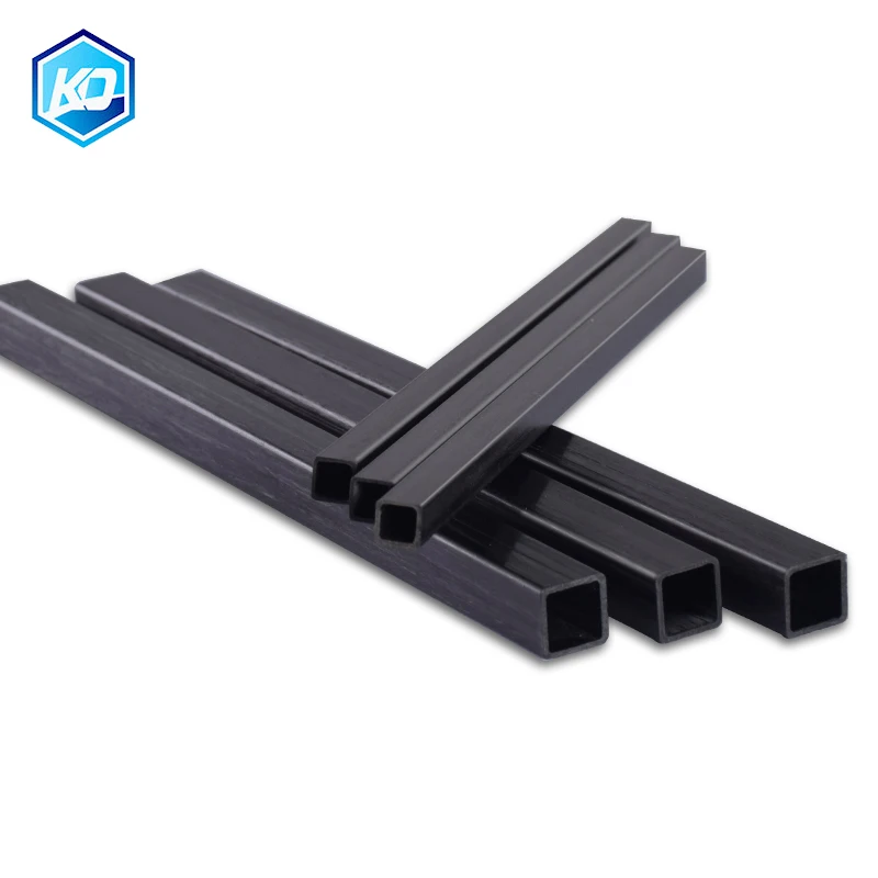 4Pcs Carbon Fiber Square Tube Length 500mm OD 3mm 4mm 5mm 6mm 10mm Suitable For Model Aircraft Tail Pipe