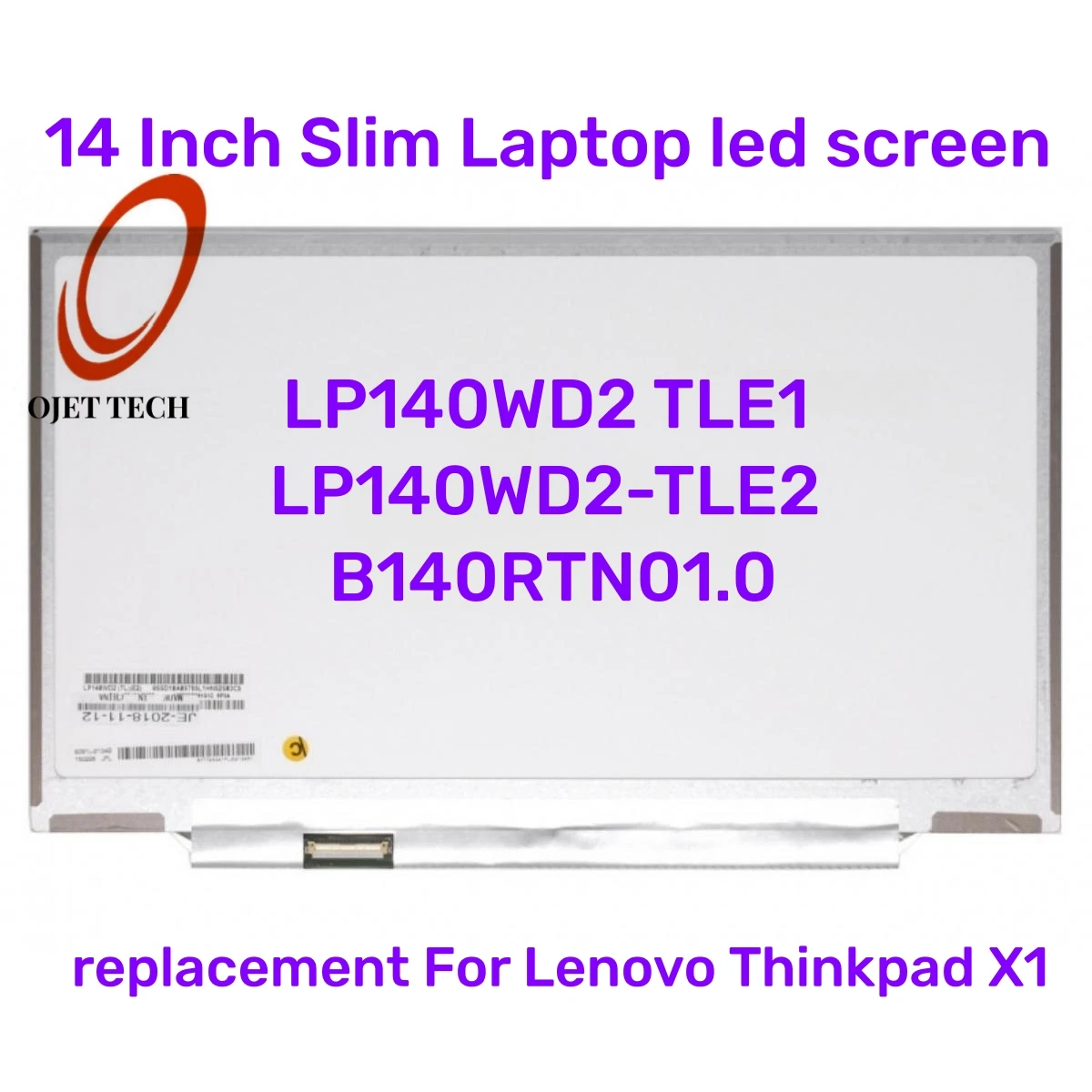 

LP140WD2 TLE1 LP140WD2-TLE2 B140RTN01.0 Screen LCD Display Matrix Panel Replacement For Lenovo Thinkpad X1