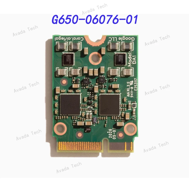 Avada Tech G650-06076-01 Coral M.2 Accelerator with Dual Edge TPU