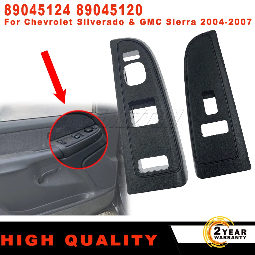 

New Front Left Right Window Switch Black Bezel 89045124 89045120 For Chevrolet Silverado & GMC Sierra 2004-2007 Car Accessories