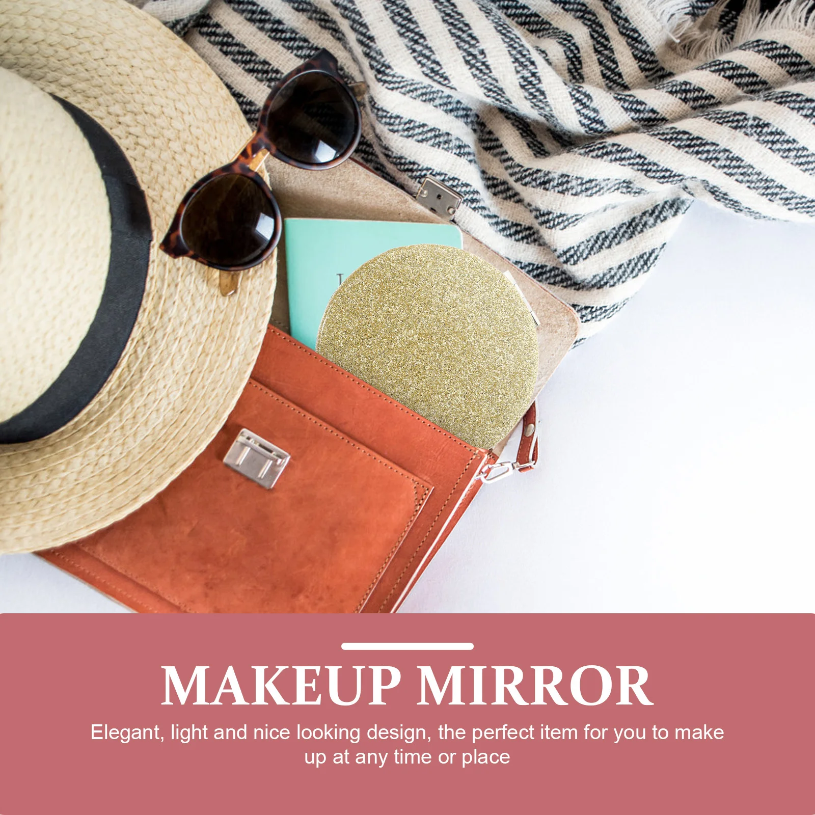 กระจกพกพาขนาดเล็ก 2 ชิ้น สำหรับสาวๆ ผู้หญิง ใส่กระเป๋าได้ พกพาสะดวก น้ำหนักเบา ขนาดพกพา ดีไซน์น่ารัก ทนทาน ใช้งานได้ยาวนาน เหมาะเป็นของขวัญ