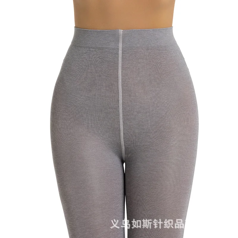 

Серые колготки, женские колготки из искусственного хлопка, брюки 80d, обнаженные трикотажные двухцветные леггинсы с аммиаком, 45–65 кг, новый дизайн