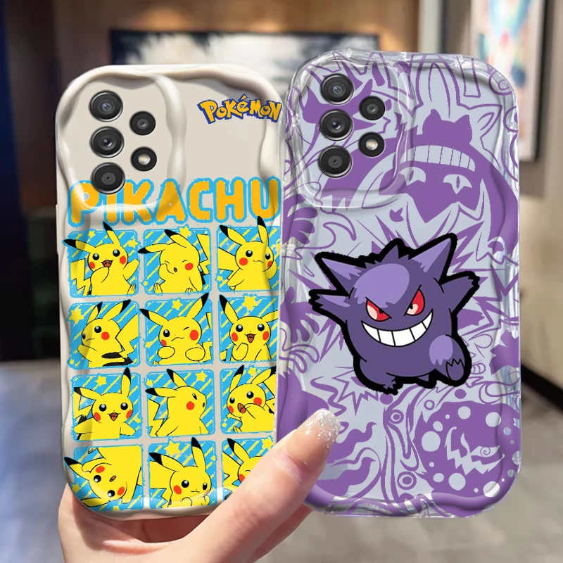 

P-Pokemon P-Pikachus G-Gengars For Samsung A55 A54 A53 A52 A35 A34 A33 A32 A25 A24 A23 A22 A21S A15 A13 A14 5G Wave Oil TPU